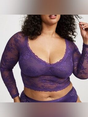 Torrid Off Shoulder Lace Top